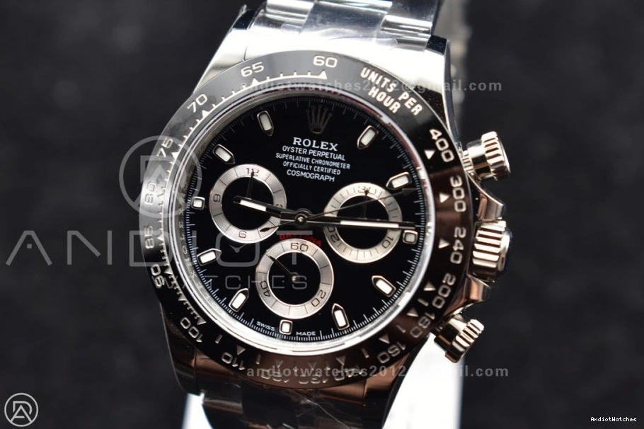 116500 Dial Daytona 733 SH Trendy Edition Bracelet and Best Case Black 904L APSF SS 1:1 0504